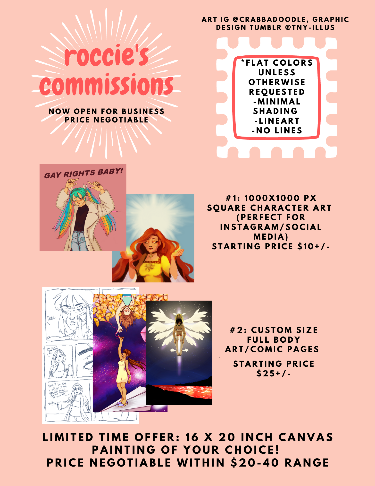 rocky's commission info
